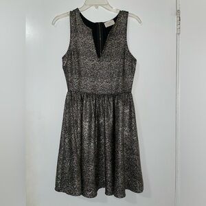 Black Sparkly Dress with Gold Accents (Small)